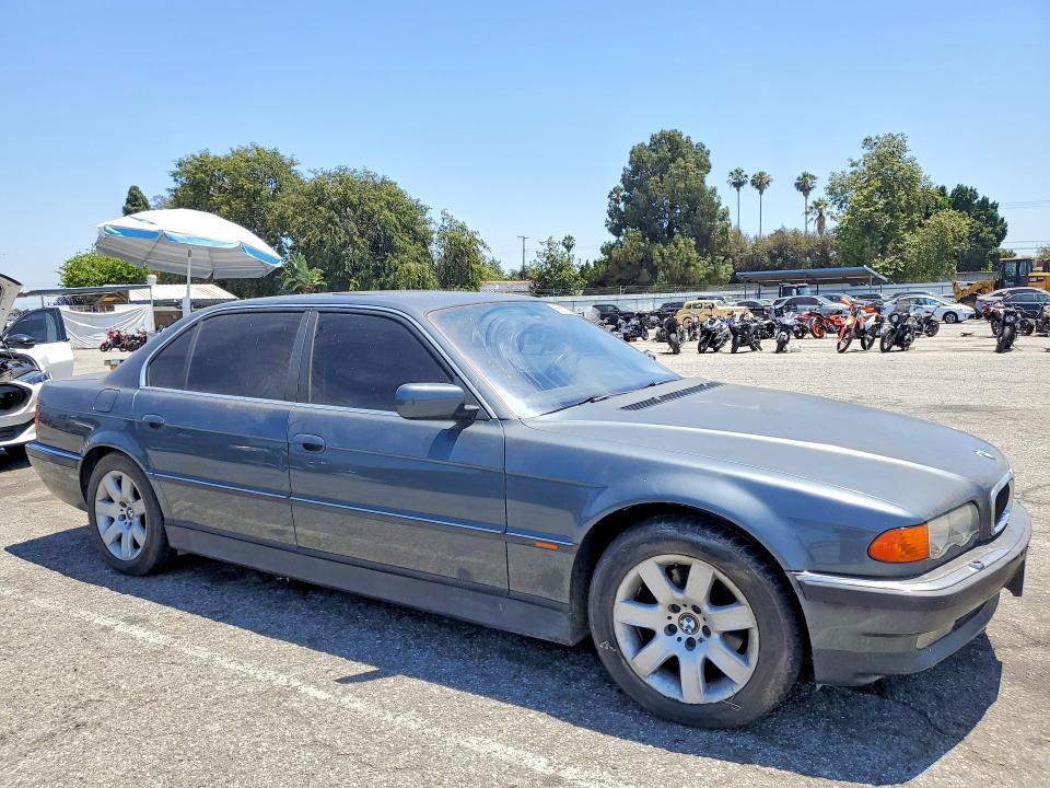 2000 BMW 7 series VIN WBAGH8349YDP13176 COPART salvage auction — MECHANICAL, In - Dis/Dlr/Exp Only Clean Title, sold $850 on 2026-07-21 (photo 4)