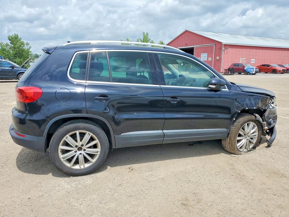 2012 Volkswagen Tiguan VIN WVGBV7AX1CW570875 COPART salvage auction — FRONT END, On - Permit No Brand - Unfit, sold $1,050 on 2026-07-09 (photo 3)