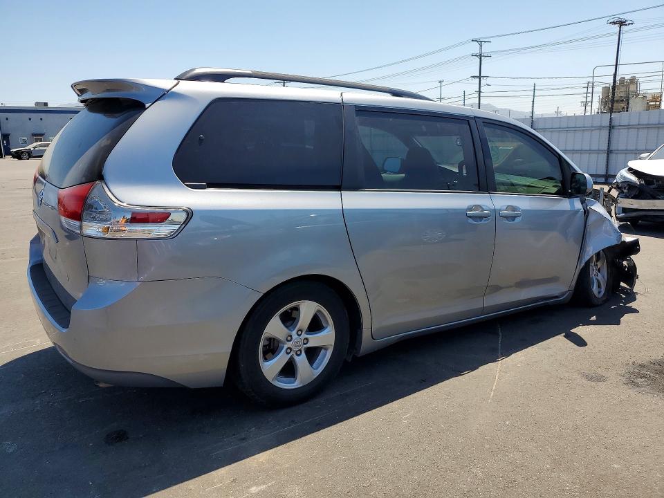 2014 Toyota Sienna VIN 5TDKK3DC3ES519508 COPART salvage auction — FRONT END, Ca - Salvage Certificate, sold $1,600 on 2026-07-08 (photo 3)
