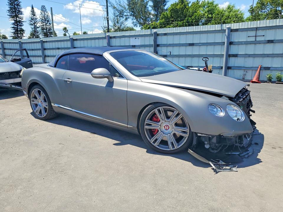 2014 Bentley Continental VIN SCBGT3ZA2EC094667 COPART salvage auction — FRONT END, Fl - Cert Of Title Slvg Rebuildable, sold $21,200 on 2026-08-03 (photo 4)