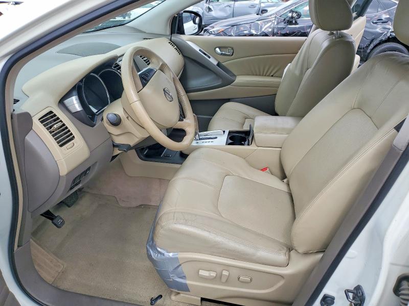 2010 Nissan Murano VIN JN8AZ1MW0AW126697 COPART salvage auction — FRONT END, Ca - Salvage Certificate, sold $975 on 2026-07-15 (photo 7)