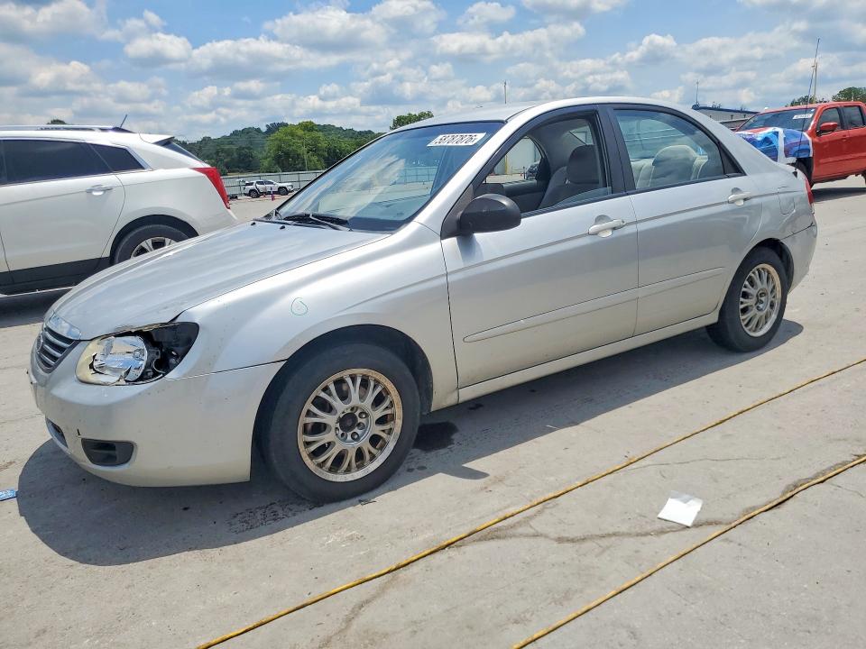 2008 Kia Spectra VIN KNAFE121385529381 COPART salvage auction — FRONT END, Tn - Salvage Certificate, sold $275 on 2026-07-15 (photo 1)