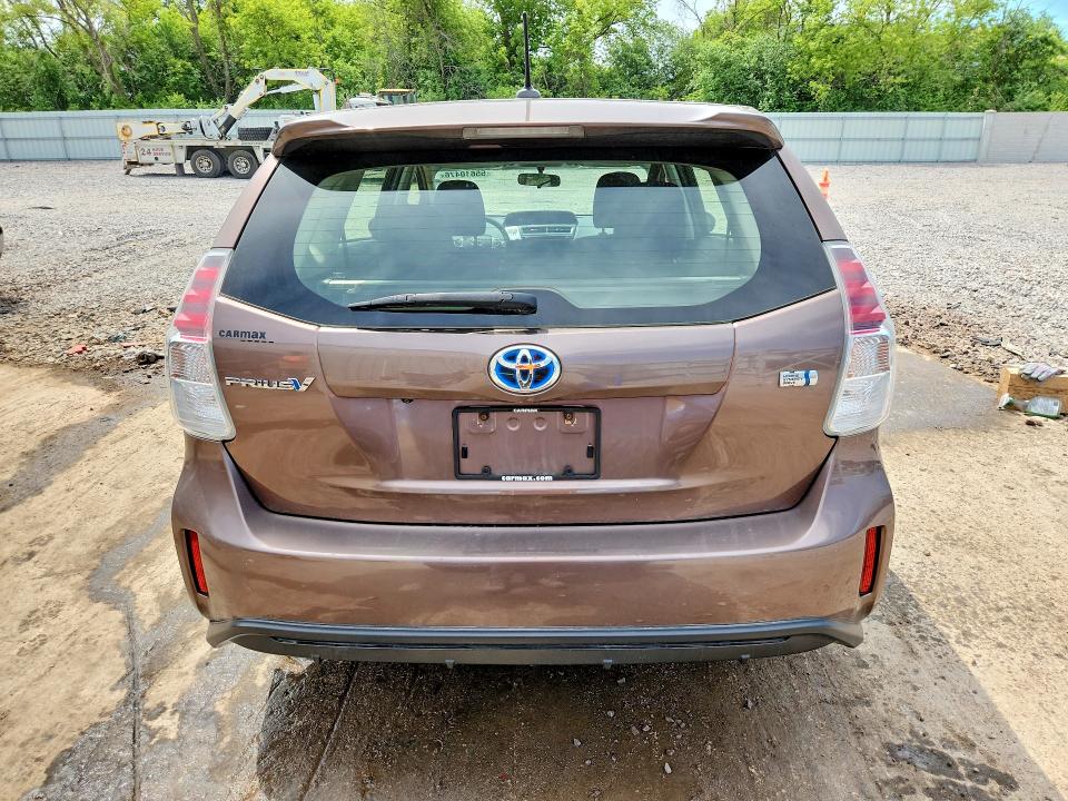 2015 Toyota Prius v VIN JTDZN3EUXFJ024492 COPART salvage auction — FRONT END, Il - Salvage Certificate, sold $5,800 on 2026-07-20 (photo 6)