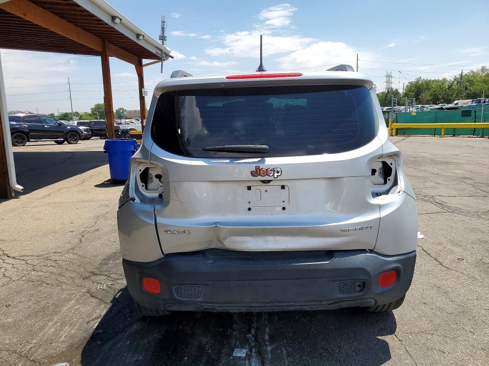 2016 Jeep VIN ZACCJBAT5GPC89511 COPART salvage auction — REAR END, Co - Public - Salvage Title, sold $1,450 on 2026-07-16 (photo 6)