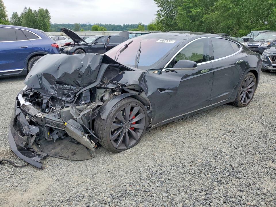 2017 Tesla VIN 5YJSA1E47HF190948 COPART salvage auction — FRONT END, Wa - Bill Of Sale, sold $125 on 2026-07-27 (photo 1)