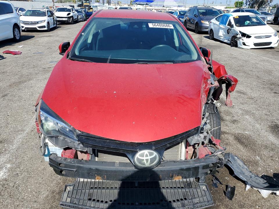 2017 Toyota Corolla VIN 2T1BURHEXHC850818 COPART salvage auction — FRONT END, Ca - Salvage Certificate, sold $2,500 on 2026-07-02 (photo 5)
