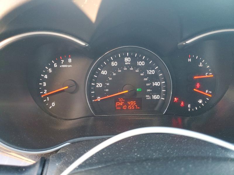 2014 Kia VIN 5XYKT3A66EG440021 COPART salvage auction — FRONT END, Oh - Cert Of Title-Salvage, sold $950 on 2026-07-28 (photo 9)