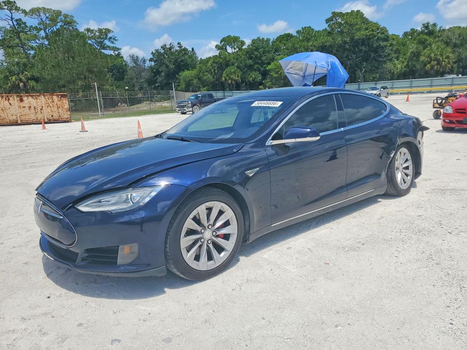 2013 Tesla VIN 5YJSA1CG1DFP03621 COPART salvage auction — REAR END, FL - CERT OF TITLE SLVG REBUILDABLE, sold $2,350 on 2026-07-22 (photo 1)