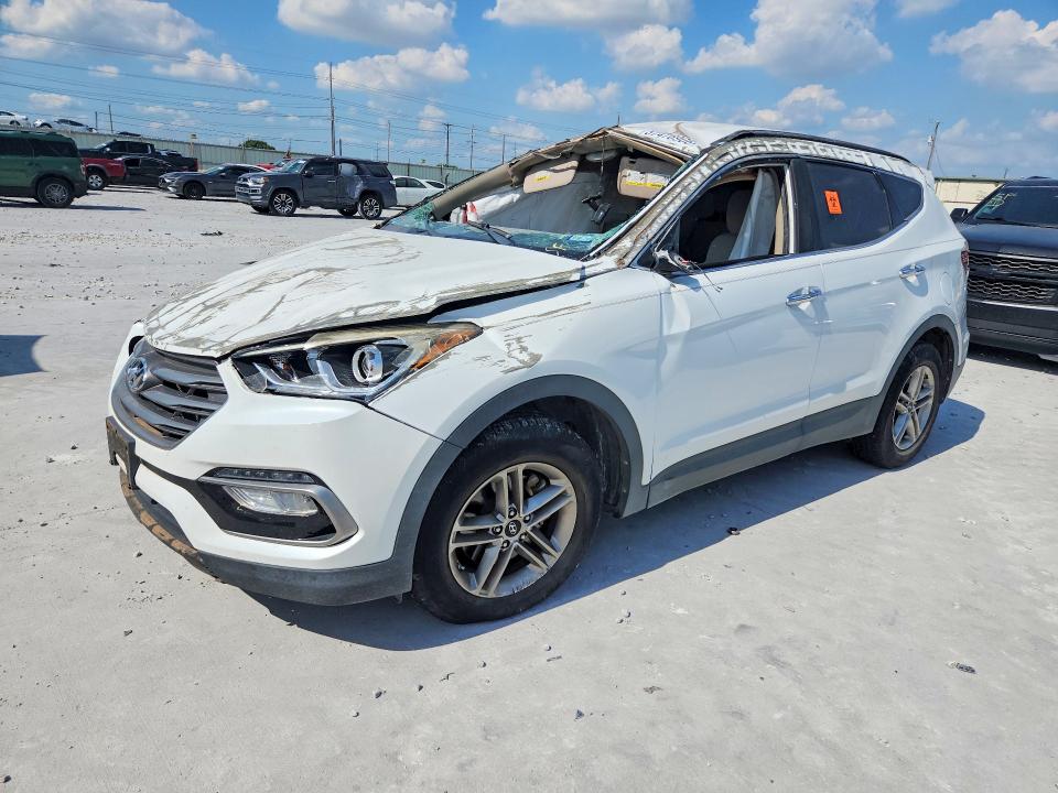 2017 Hyundai VIN 5XYZU3LB5HG398340 COPART salvage auction — ROLLOVER, Tx - Nonrepairable Title, sold $950 on 2026-07-24 (photo 1)