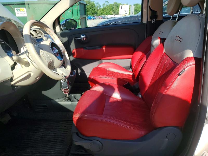 2014 Fiat 500 VIN 3C3CFFER0ET239973 COPART salvage auction — FRONT END, Pa - Certificate Of Salvage, sold $550 on 2026-07-09 (photo 7)