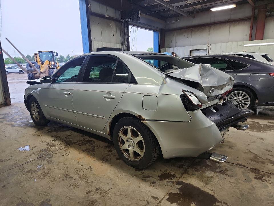 2007 Hyundai Sonata VIN 5NPEU46F67H165836 COPART salvage auction — REAR END, Il - Junking Cert Of A Vehicle, sold $350 on 2026-07-14 (photo 2)