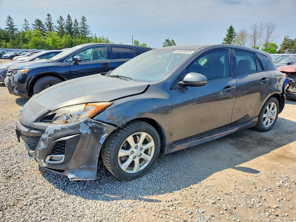2011 Mazda 3 VIN JM1BL1L55B1442217 COPART salvage auction — FRONT END, On - Permit No Brand - Unfit, sold $400 on 2026-07-28 (photo 1)