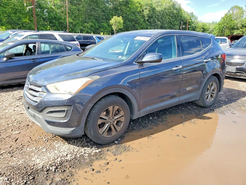 2014 Hyundai Santa fe VIN 5XYZTDLB3EG162208 COPART salvage auction — REAR END, Pa - Certificate Of Salvage, sold $2,150 on 2026-07-06 (photo 1)