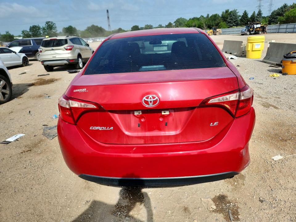 2017 Toyota Corolla VIN 5YFBURHE1HP666089 COPART salvage auction — REAR END, Il - Salvage Certificate, sold $2,550 on 2026-07-28 (photo 6)