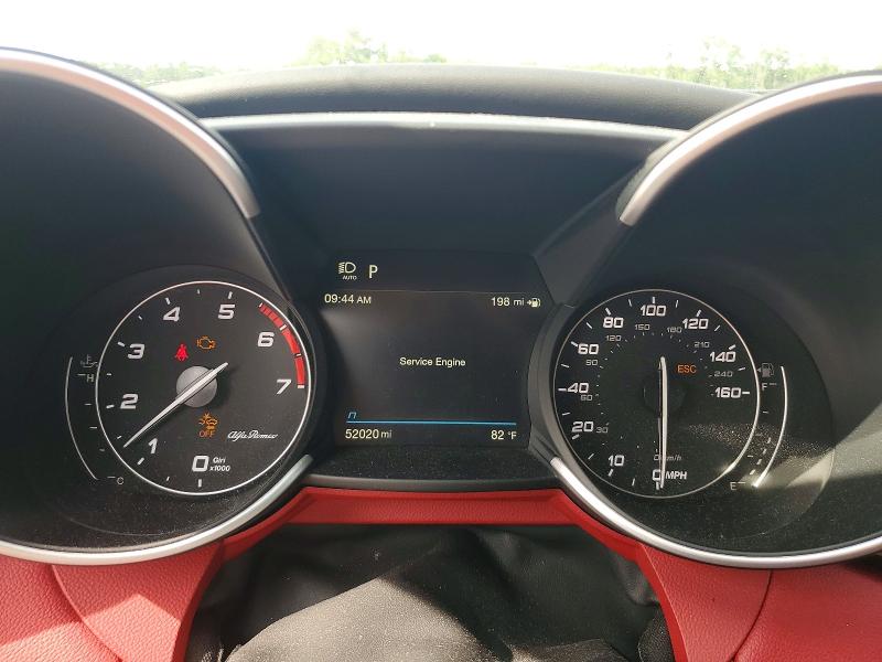 2021 Alfa romeo Giulia VIN ZARFANBN8M7644894 COPART salvage auction — FRONT END, Sc - Cert Of Title-Salvage, sold $9,500 on 2026-07-20 (photo 9)