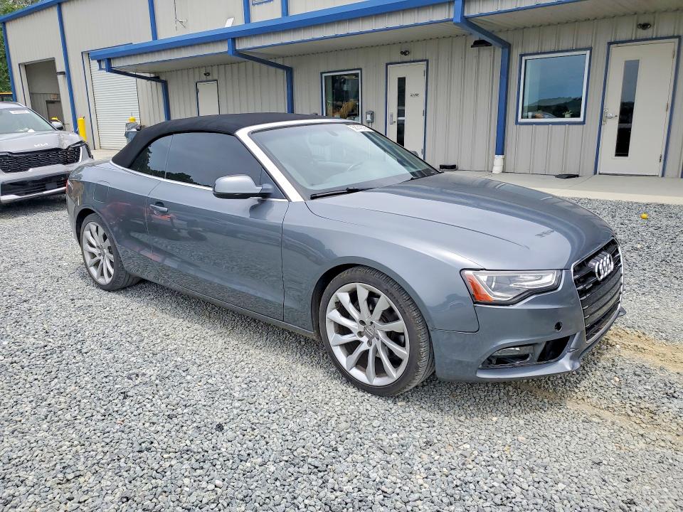 2014 Audi A5 VIN WAULFAFH4EN006745 COPART salvage auction — WATER/FLOOD, Fl - Dlr Only Cert Of Destruction, sold $3,100 on 2026-07-09 (photo 4)