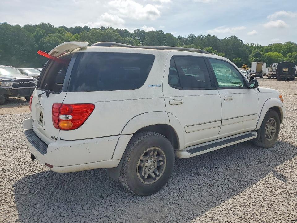 2003 Toyota Sequoia VIN 5TDZT38A63S192426 COPART salvage auction — REAR END, Ms - Cert Of Title-Salvaged, sold $475 on 2026-07-24 (photo 3)