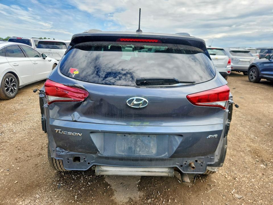 2016 Hyundai Tucson VIN KM8J3CA41GU089008 COPART salvage auction — REAR END, Il - Salvage Certificate, sold $1,950 on 2026-07-07 (photo 6)