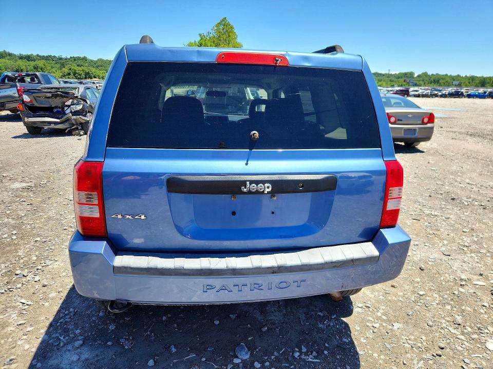 2007 Jeep Patriot VIN 1J8FF28W57D170623 COPART salvage auction — REAR END, Mo - Cert Of Title-Prior Salvage, sold $300 on 2026-07-08 (photo 6)