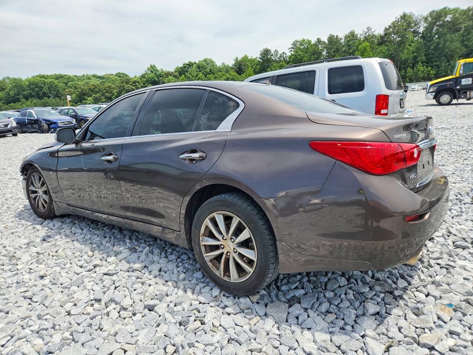 2014 Infiniti Q50 VIN JN1BV7AR3EM693715 COPART salvage auction — FRONT END, Ga - Cert Of Title-Salvage, sold $275 on 2026-07-21 (photo 2)