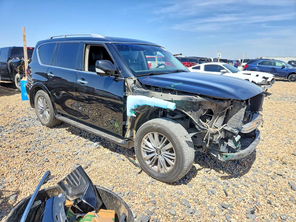 2018 Infiniti Qx80 VIN JN8AZ2NF0J9660611 COPART salvage auction — FRONT END, Tx - Salvage Vehicle Title, sold $275 on 2026-07-28 (photo 4)