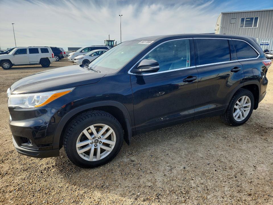 2016 Toyota Highlander VIN 5TDBKRFH3GS331201 COPART salvage auction — SIDE, Ab - Bos - Salvage, sold $12,300 on 2026-07-16 (photo 1)