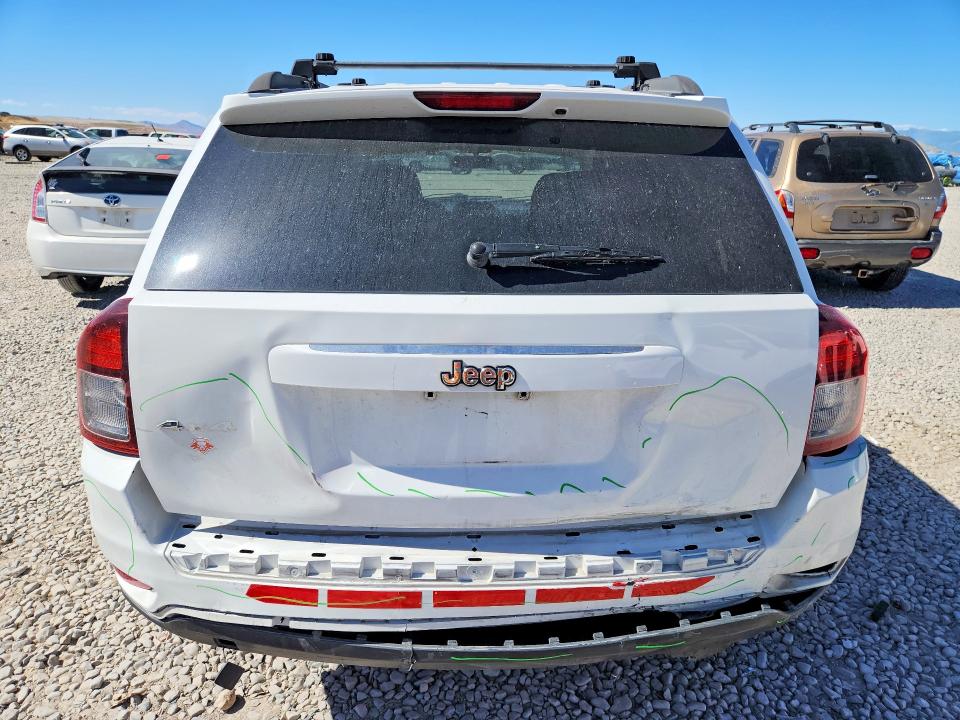 2014 Jeep Compass VIN 1C4NJDBB4ED567532 COPART salvage auction — REAR END, Ut - Salvage Certificate, sold $500 on 2026-07-31 (photo 6)