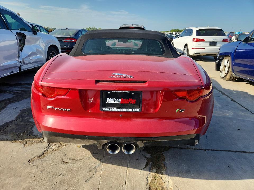 2014 Jaguar F-type VIN SAJWA6FC3E8K08170 COPART salvage auction — FRONT END, Tx - Salvage Vehicle Title, sold $4,800 on 2026-07-30 (photo 6)