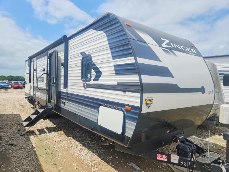 2022 Keystone Zinger VIN 4YDTZRR20NS372765 COPART salvage auction — HAIL, TX - CERTIFICATE OF TITLE, sold $10,700 on 2026-09-01 (photo 1)