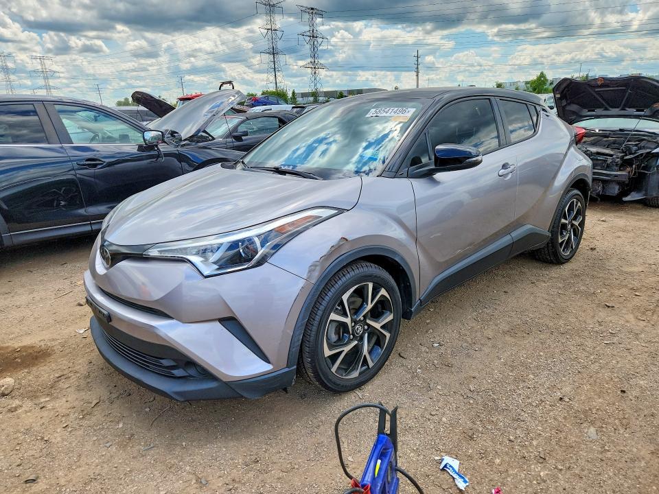 2019 Toyota C-hr VIN JTNKHMBX8K1021948 COPART salvage auction — SIDE, Il - Certificate Of Title (P), sold $5,600 on 2026-07-09 (photo 1)