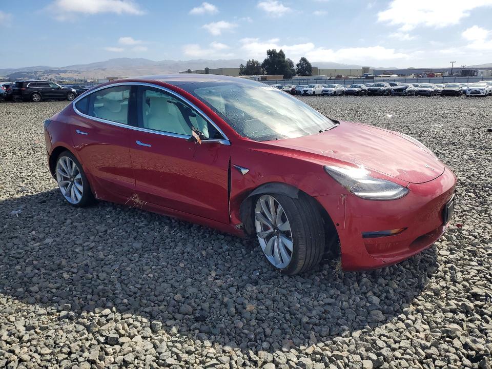 2018 Tesla Model 3 VIN 5YJ3E1EB8JF079452 COPART salvage auction — FRONT END, Ca - Salvage Certificate, sold $5,900 on 2026-07-30 (photo 4)