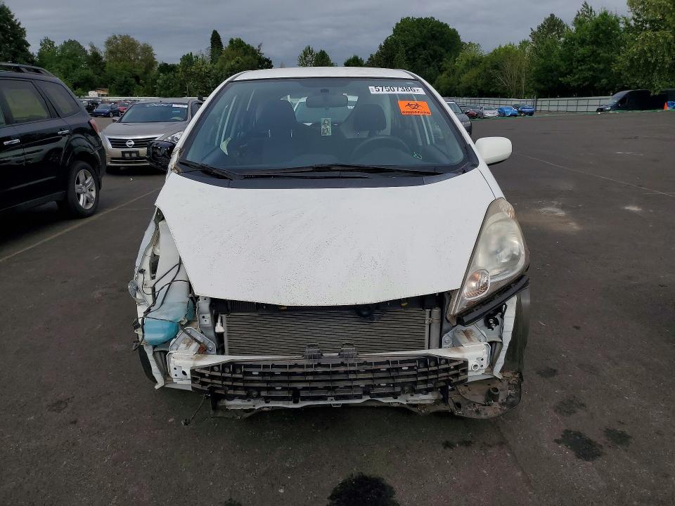 2010 Honda Fit VIN JHMGE8H49AC024902 COPART salvage auction — FRONT END, Or - Salvage Title Certificate, sold $3,050 on 2026-07-29 (photo 5)