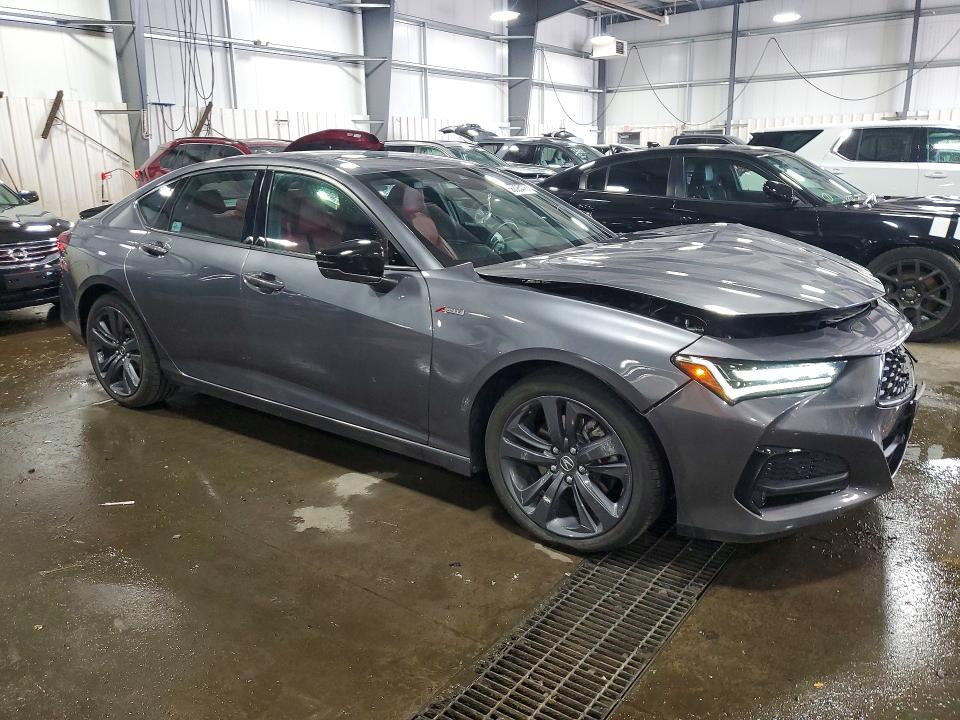 2023 Acura Tlx VIN 19UUB6F55PA001703 COPART salvage auction — FRONT END, Mn - Cert Of Title-Salvage, sold $14,000 on 2026-07-28 (photo 4)