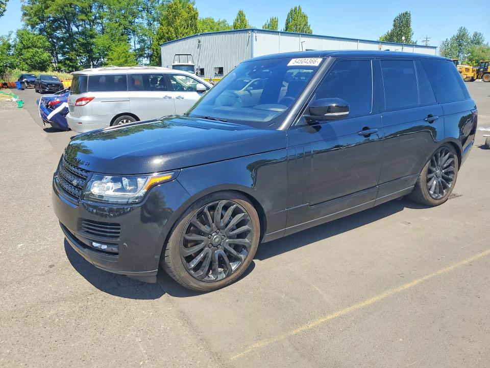2017 Land rover RANGE ROVER VIN SALGS2FE9HA330077 COPART salvage auction — NORMAL WEAR, Or - Salvage Title Certificate, sold $6,300 on 2026-07-27 (photo 1)