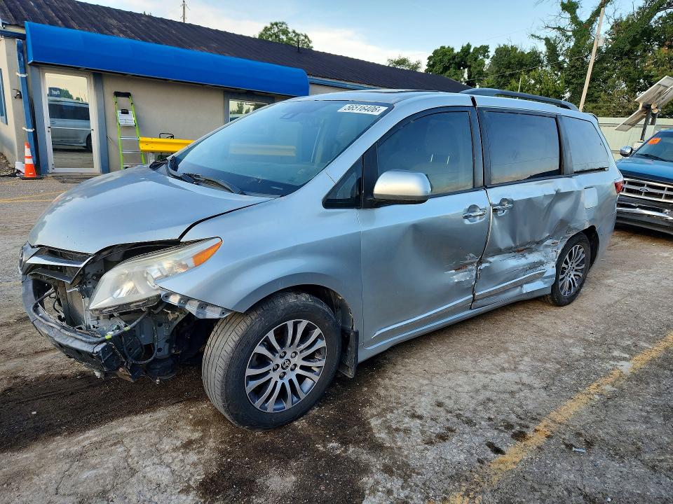2020 Toyota Sienna VIN 5TDYZ3DC2LS075007 COPART salvage auction — FRONT END, Ks - Cert Of Title-Salvage, sold $5,000 on 2026-07-20 (photo 1)
