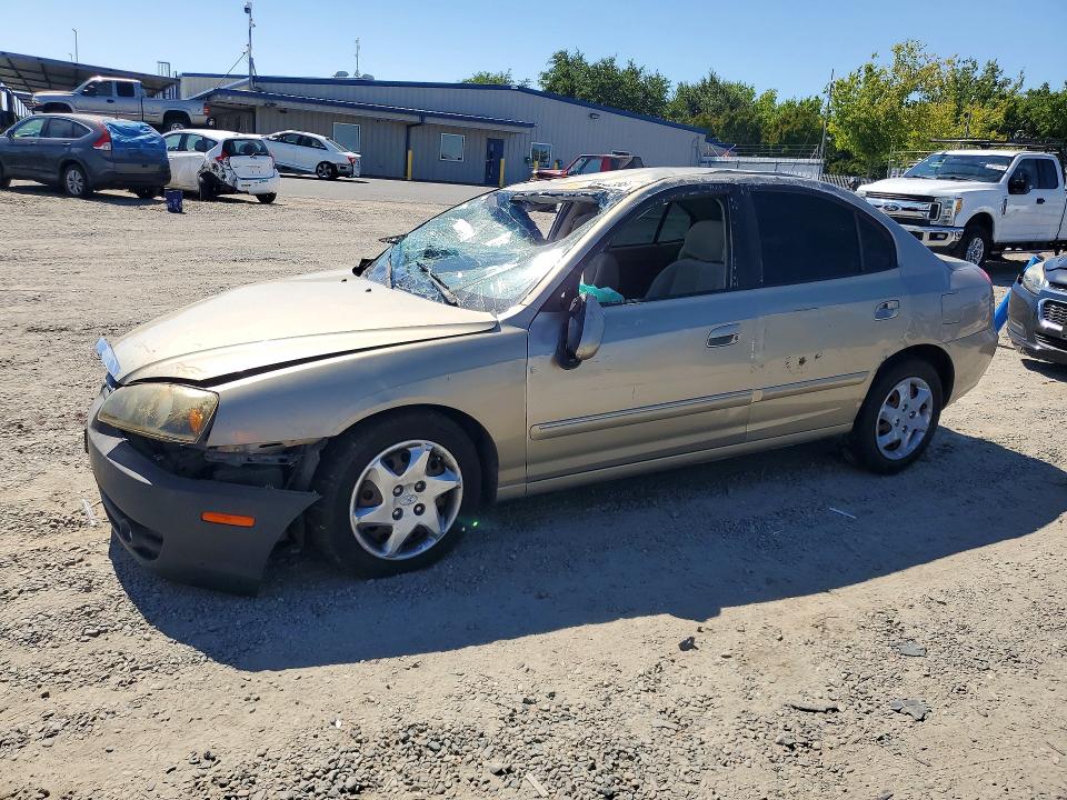 2006 Hyundai Elantra VIN KMHDN46D16U362291 COPART salvage auction — FRONT END, Ca - Salvage Certificate, sold $10 on 2026-07-07 (photo 1)