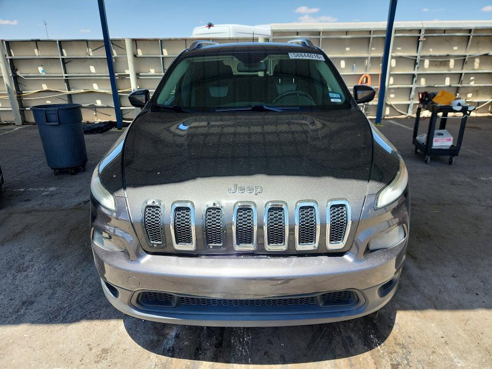2014 Jeep Cherokee VIN 1C4PJLCB6EW228325 COPART salvage auction — SIDE, Tx - Salvage Vehicle Title, sold $125 on 2026-07-24 (photo 5)