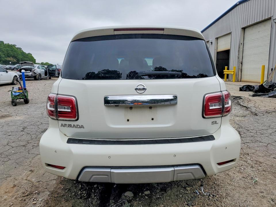 2017 Nissan Armada VIN JN8AY2ND8H9006824 COPART salvage auction — HAIL, AL - CERT OF TITLE-SALVAGE TITLE, sold $3,000 on 2026-07-10 (photo 6)
