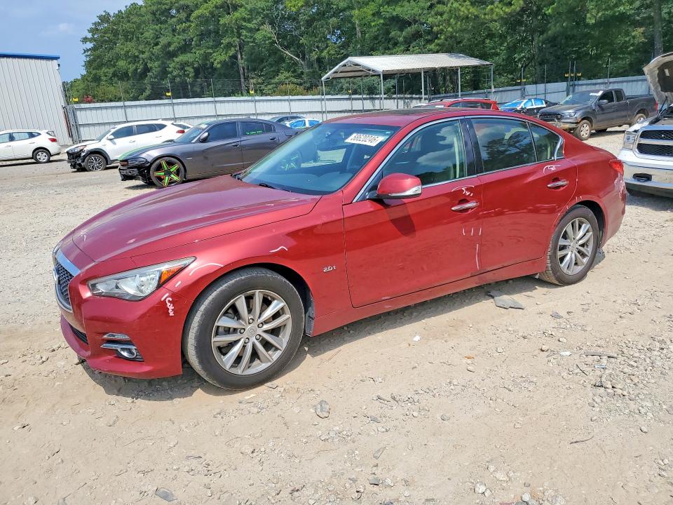 2016 Infiniti Q50 VIN JN1CV7AP2GM203092 COPART salvage auction — SIDE, GA - CERT OF TITLE-SALVAGE, sold $2,850 on 2026-07-31 (photo 1)