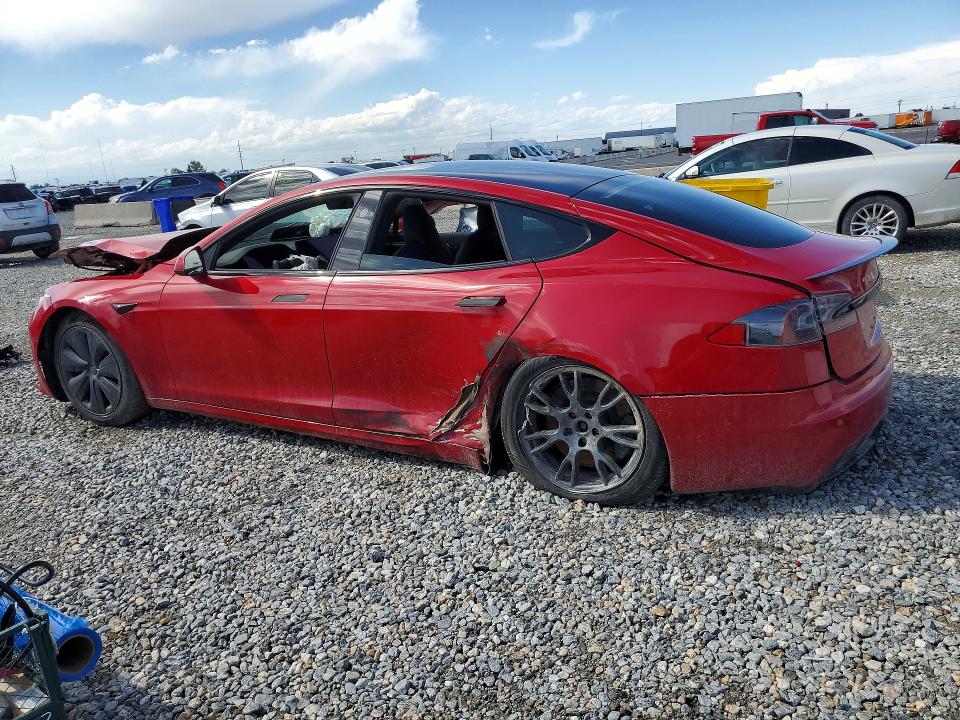 2021 Tesla Model s VIN 5YJSA1E66MF455905 COPART salvage auction — FRONT END, Co - Public - Salvage Title, sold $6,300 on 2026-08-04 (photo 2)