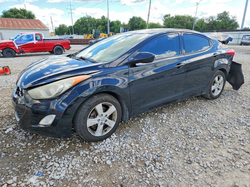 2013 Hyundai Elantra VIN KMHDH4AE9DU832202 COPART salvage auction — REAR END, Oh - Cert Of Title-Salvage, sold $125 on 2026-07-10 (photo 1)
