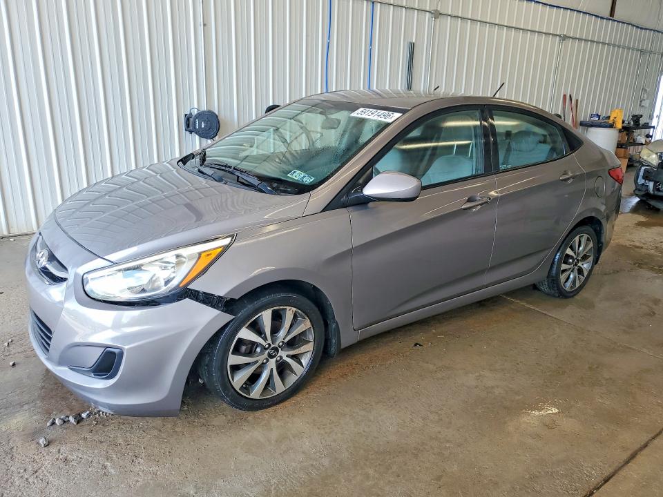 2017 Hyundai Accent VIN KMHCT4AE6HU364204 COPART salvage auction — FRONT END, Pa - Cert Of Title, sold $825 on 2026-07-22 (photo 1)