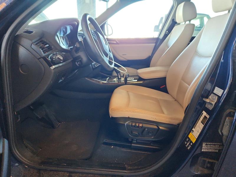 2016 BMW X3 VIN 5UXWX9C53G0D90623 COPART salvage auction — FRONT END, Ca - Salvage Certificate, sold $2,150 on 2026-07-09 (photo 7)