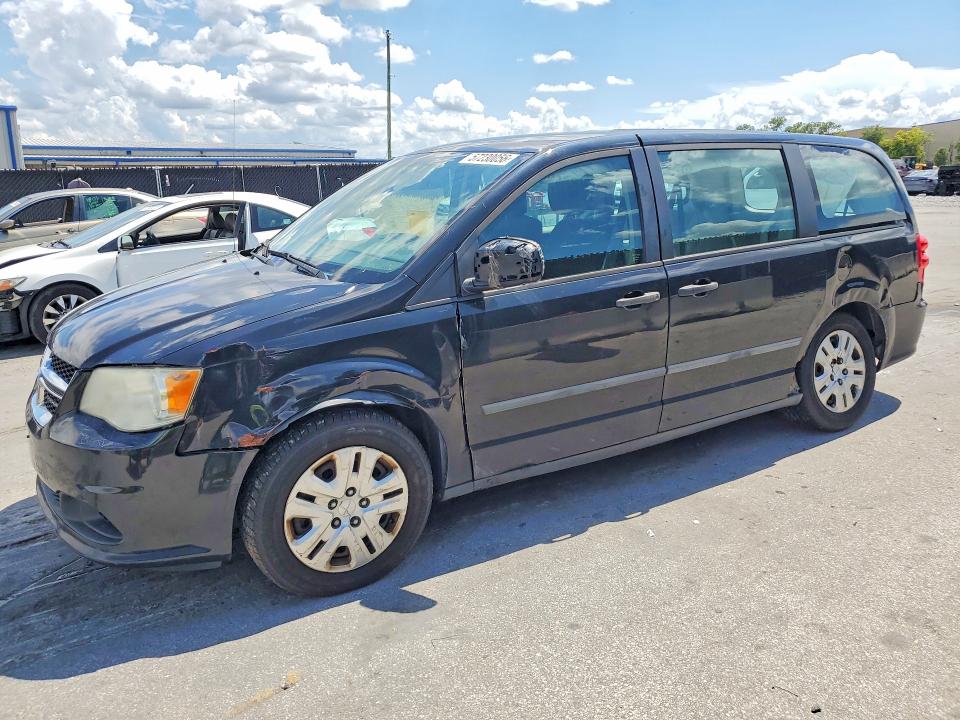 2014 Dodge Caravan VIN 2C4RDGBG7ER278888 COPART salvage auction — FRONT END, Fl - Certificate Of Destruction, sold $500 on 2026-07-02 (photo 1)