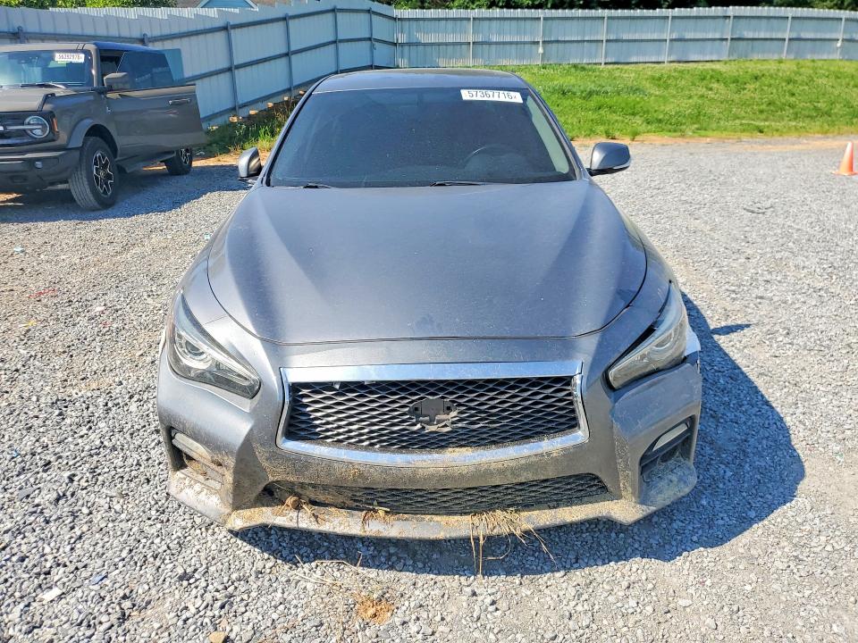2016 Infiniti Q50 VIN JN1FV7AP8GM420708 COPART salvage auction — FRONT END, Nc - Salvage Certificate Of Title, sold $500 on 2026-07-29 (photo 5)