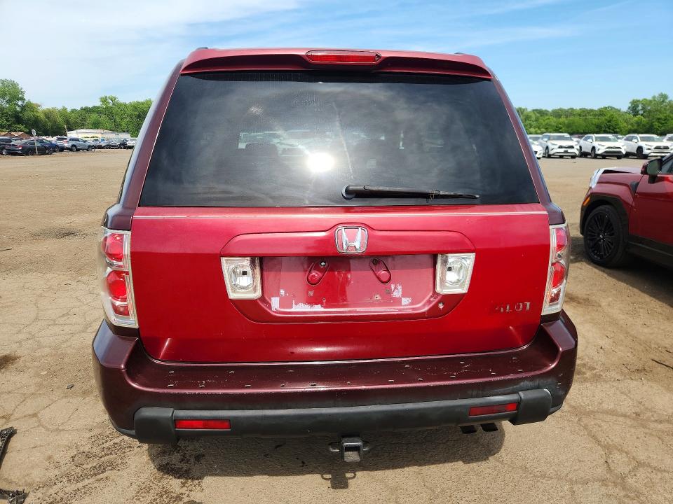 2008 Honda Pilot VIN 5FNYF18408B007686 COPART salvage auction — NORMAL WEAR, Ma - Cert Of Title-Reconstrctd Coll, sold $500 on 2026-07-02 (photo 6)
