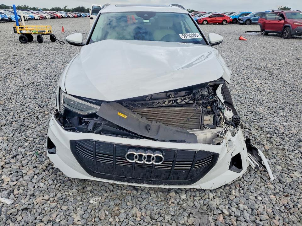2021 Audi E-tron VIN WA1VAAGE9MB014672 COPART salvage auction — FRONT END, Fl - Certificate Of Destruction, sold $6,300 on 2026-07-10 (photo 5)
