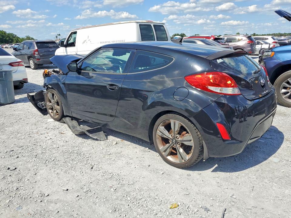 2016 Hyundai Veloster VIN KMHTC6AD5GU257968 COPART salvage auction — FRONT END, FL - CERT OF TITLE SLVG REBUILDABLE, sold $950 on 2026-07-31 (photo 2)