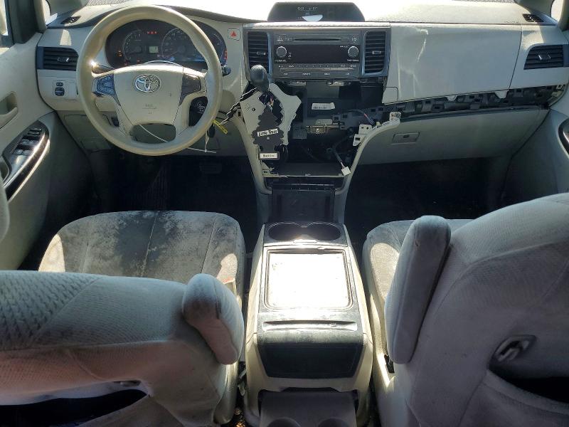 2013 Toyota Sienna VIN 5TDKK3DC1DS307706 COPART salvage auction — FRONT END, Ca - Salvage Certificate, sold $175 on 2026-07-22 (photo 8)
