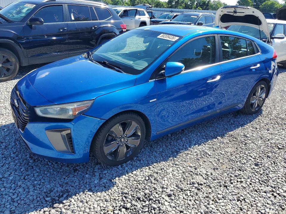 2018 Hyundai Ioniq VIN KMHC85LC1JU063770 COPART salvage auction — REAR END, Wv - Certificate Of Title, sold $3,500 on 2026-07-24 (photo 1)